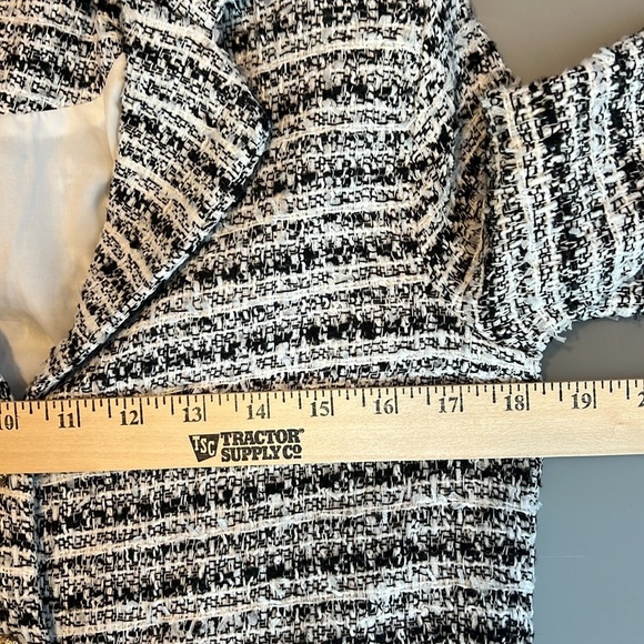 NWT Monteau Tweed Blazer Black and White S - Picture 8 of 9